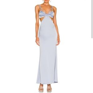 Camila Coelho Faron Gown Dusty Blue 🦋